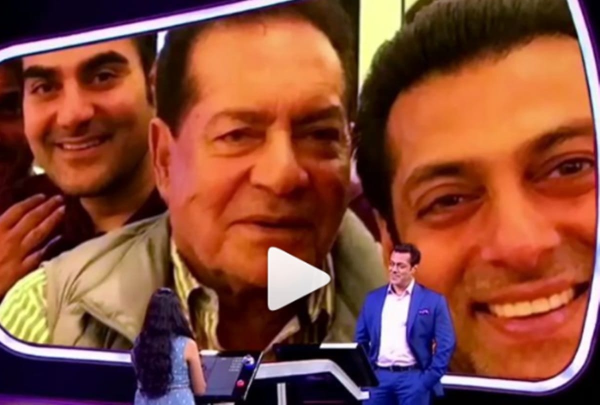 salman khan gets emotional for salim khan on sets of Dus Ka Dum 