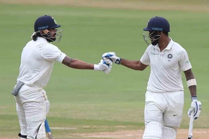 india vs afghanistan first test match second day live scorecard