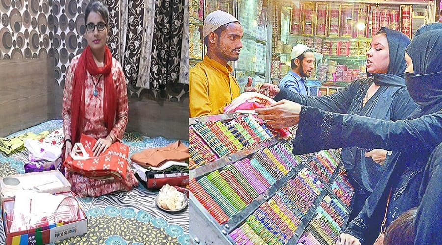 Waiting for the moon, Eid festive shopping, Mina Bazaar in rush
