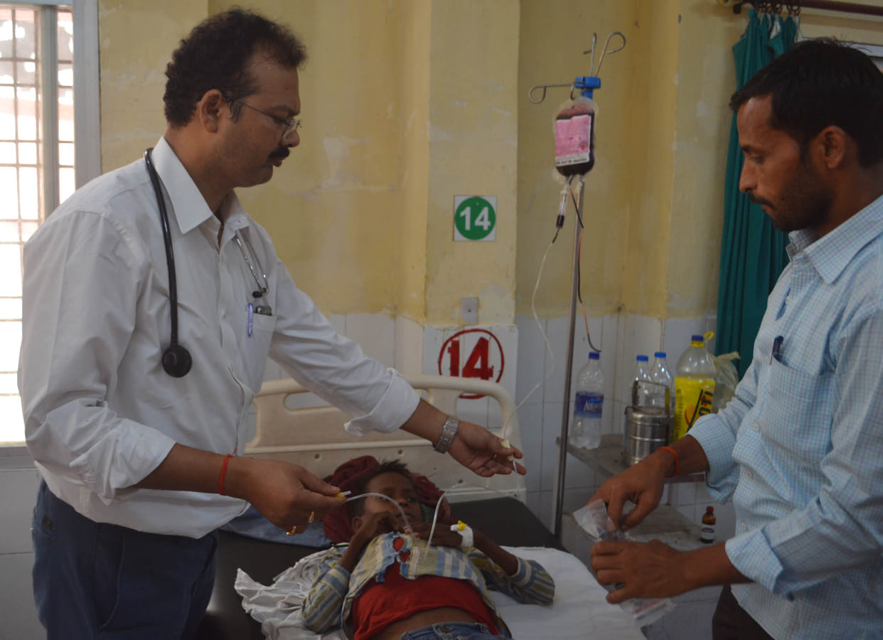 Sanjivani for Kalazar patient making blood of Mahadani