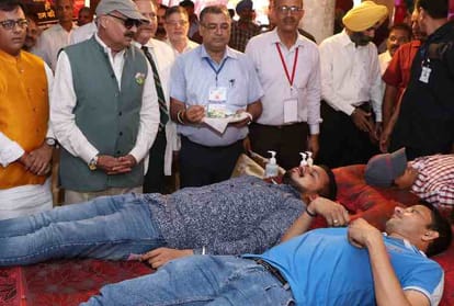 amar ujala blood donation camp on world blood donar day