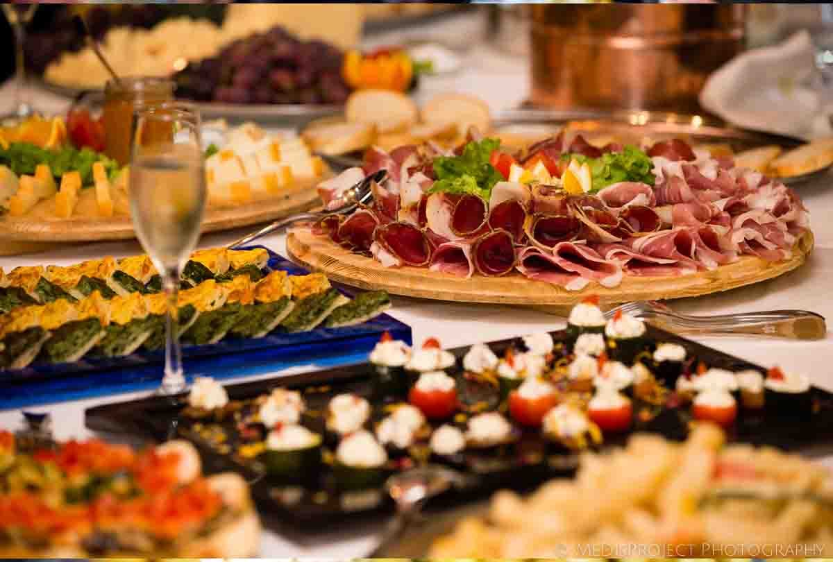 Branded dish in the wedding menu