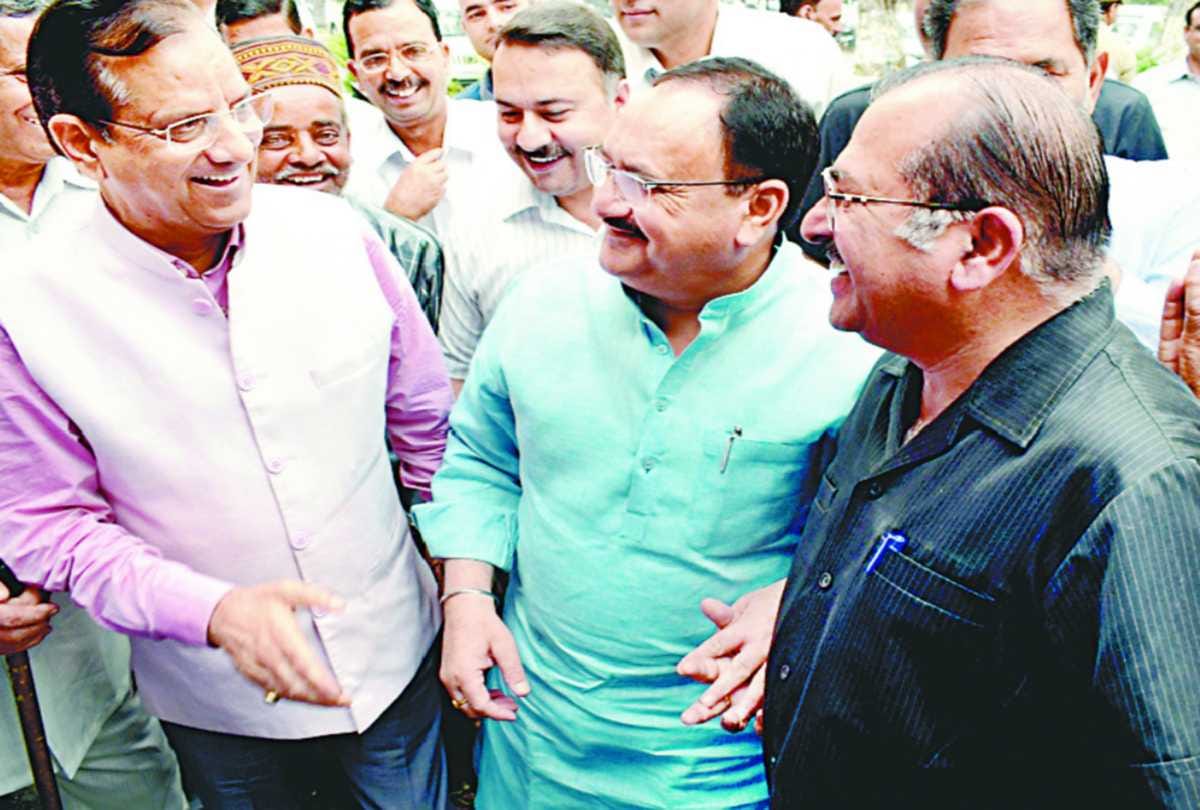 jp nadda met intellectuals at Dharamshala himachal shimla