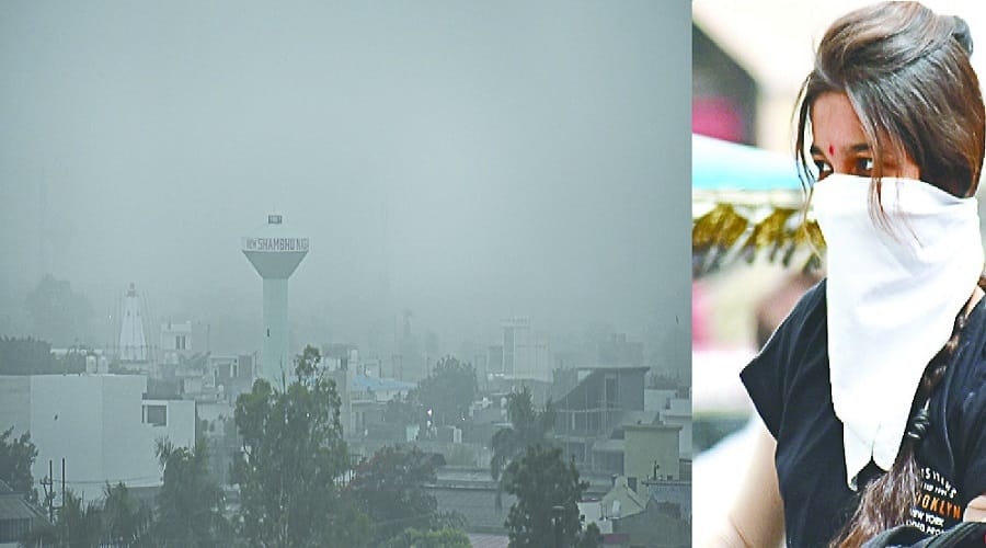thick layer of dust is frozen in Meerut, it is difficult for people to breathe