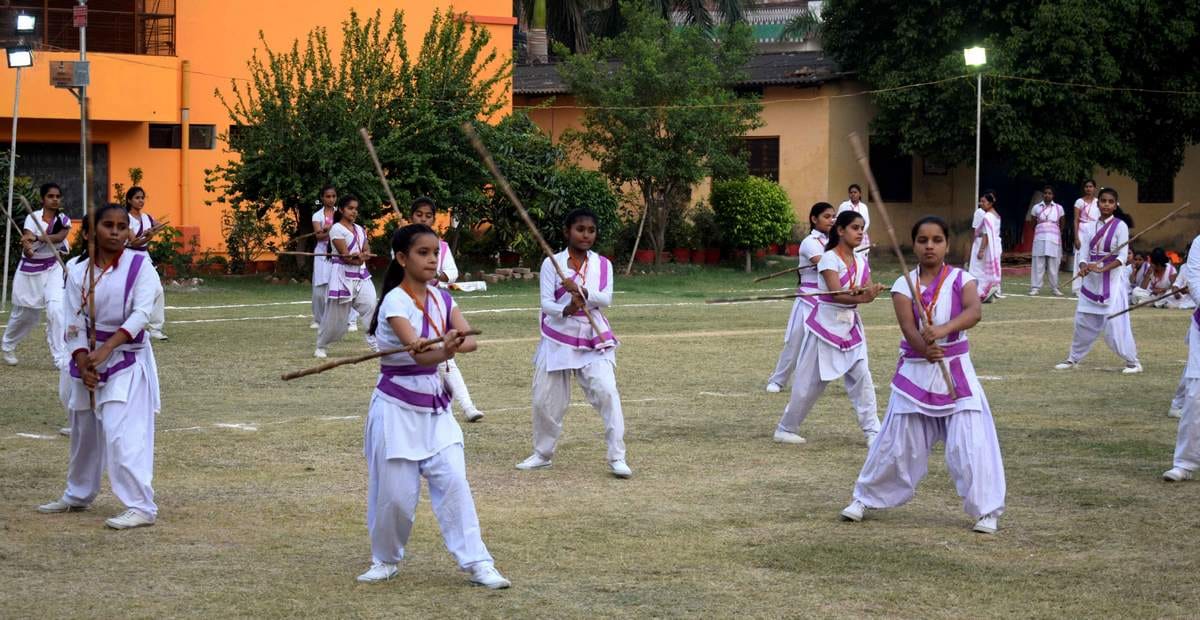 RSS women wing shows power in varanasi see photos