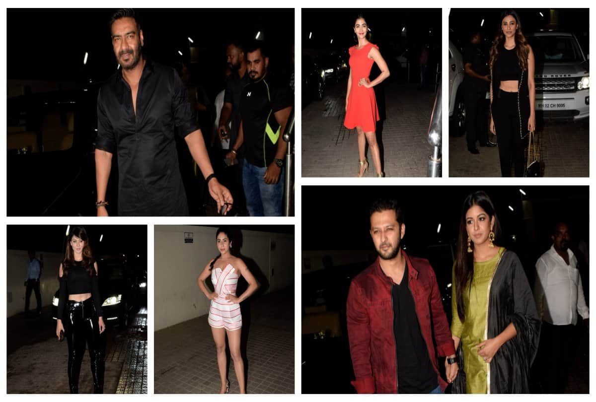 salman khan race 3 special screening ajay devgan look special