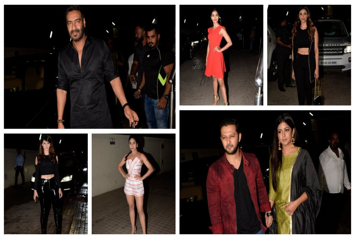 salman khan race 3 special screening ajay devgan look special