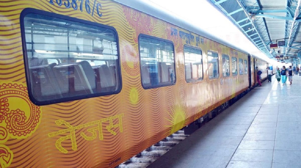 fares on private tejas trains will be 50 percent less than flight tickets