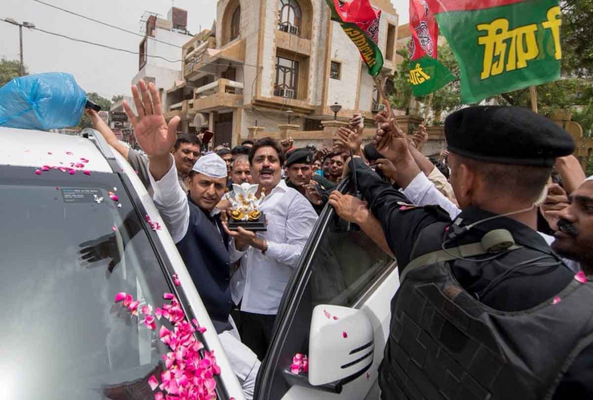 Akhilesh and Shivpal celebrated  Eid