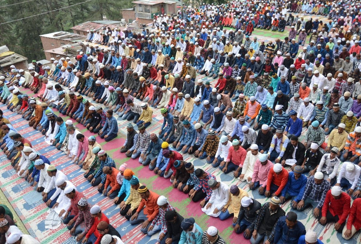 Muslims celebrate Eid in Shimla Himachal Pradesh