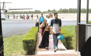 Flight from Allahabad starts in Indore, Nagpur
