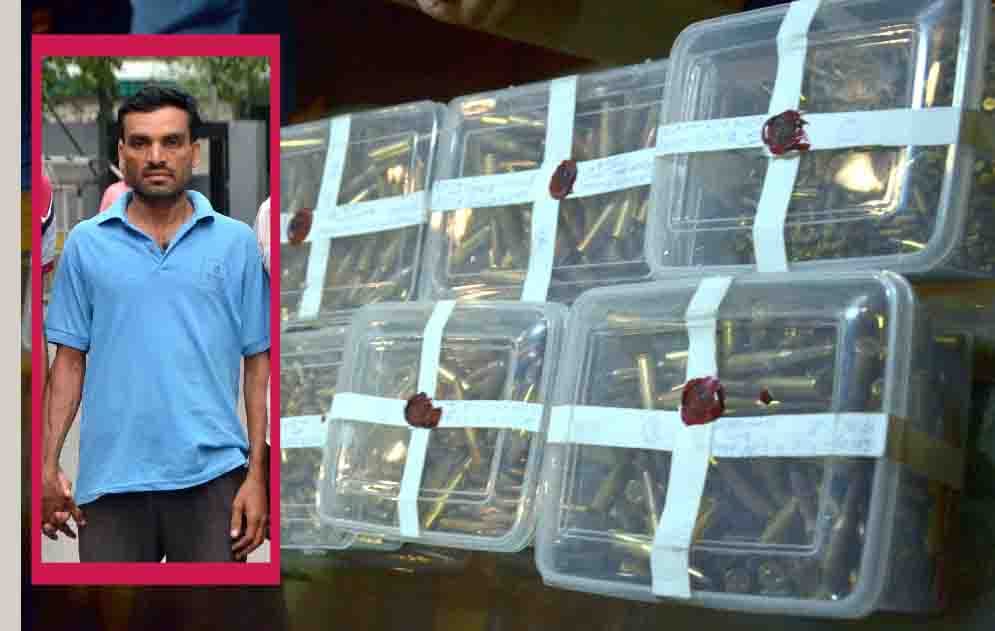 delhi special Cell caught  the biggest consignment of illegal cartridges,  Gun House owner arrested