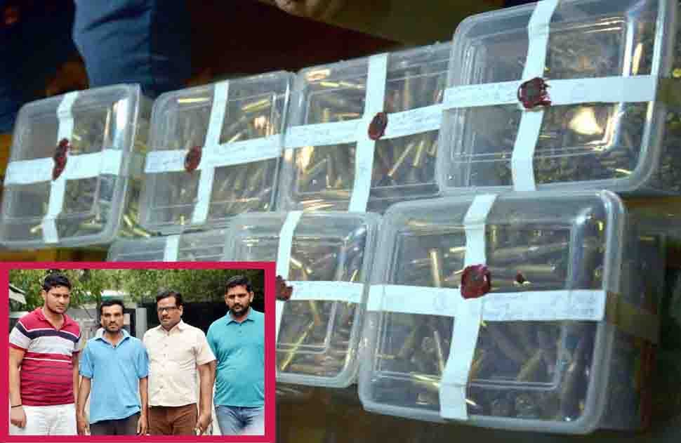 delhi special Cell caught  the biggest consignment of illegal cartridges,  Gun House owner arrested