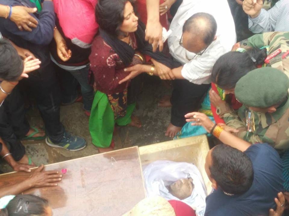 Martyr manvendra singh father emotional talk on his son funeral