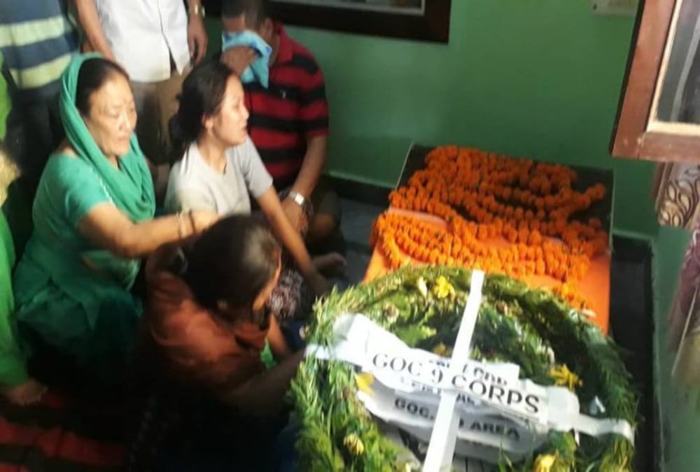 Martyr vikas gurung dead body reached uttarakhand