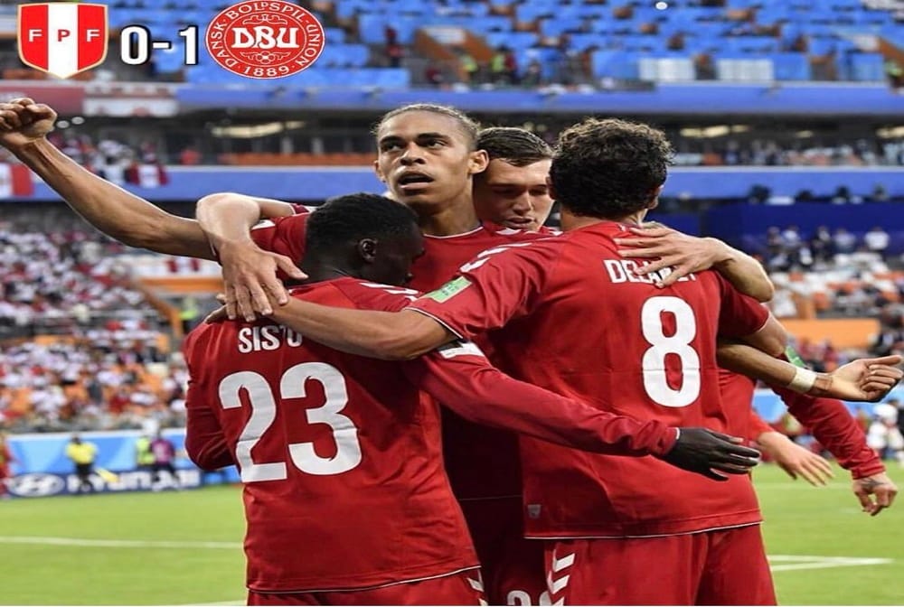 Fifa world cup 2018: denmark beats peru by 1-0