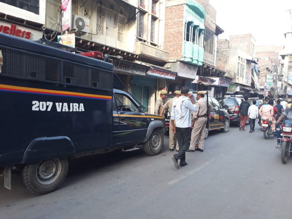 tight security in agra due to Bharat Bandh