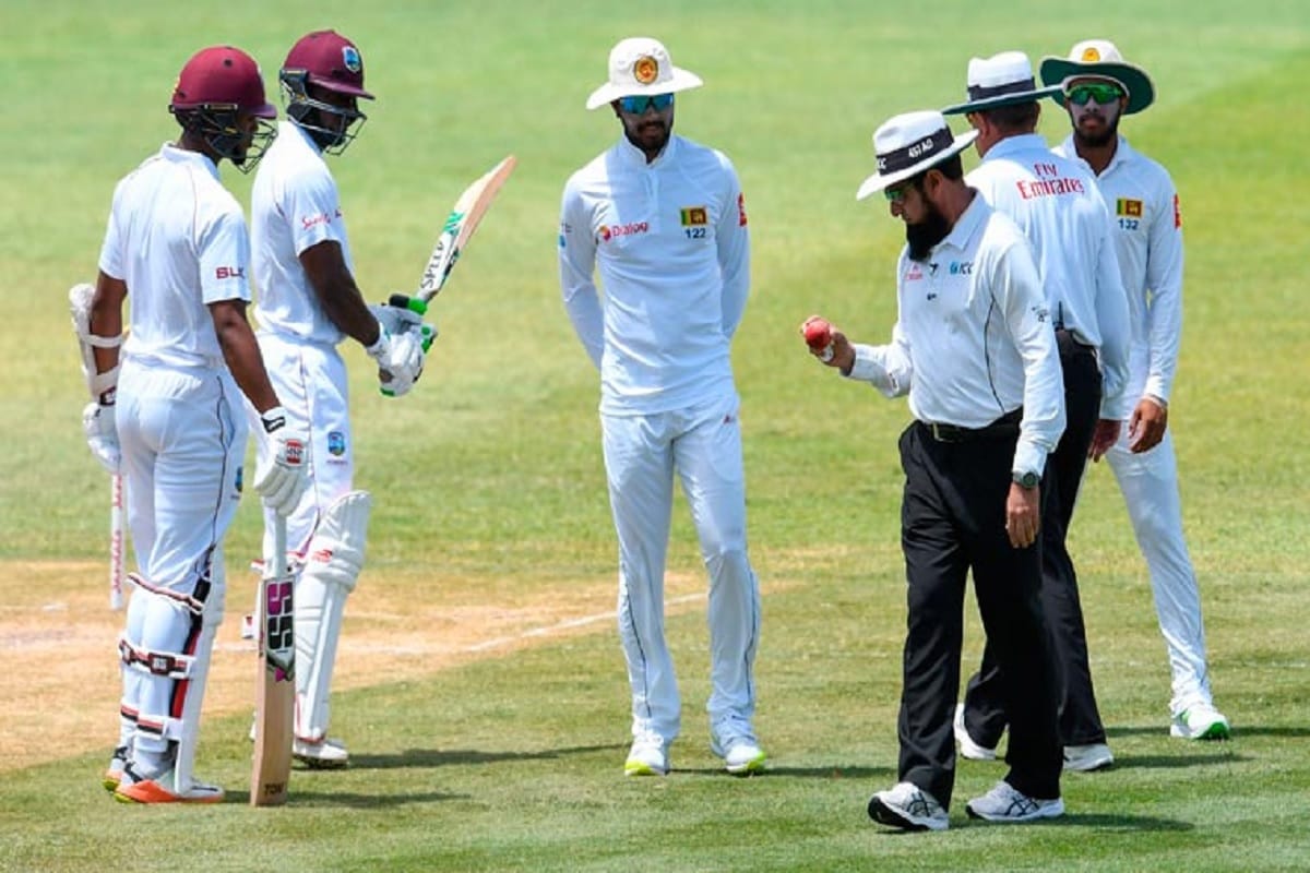 sri lanka ball tampering controversy against west indies in test match