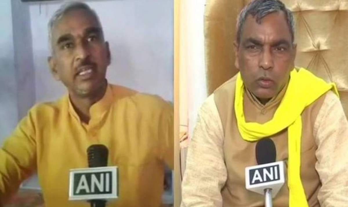 BJP MLA surendra singh called dog to minister omprakash rajbhar