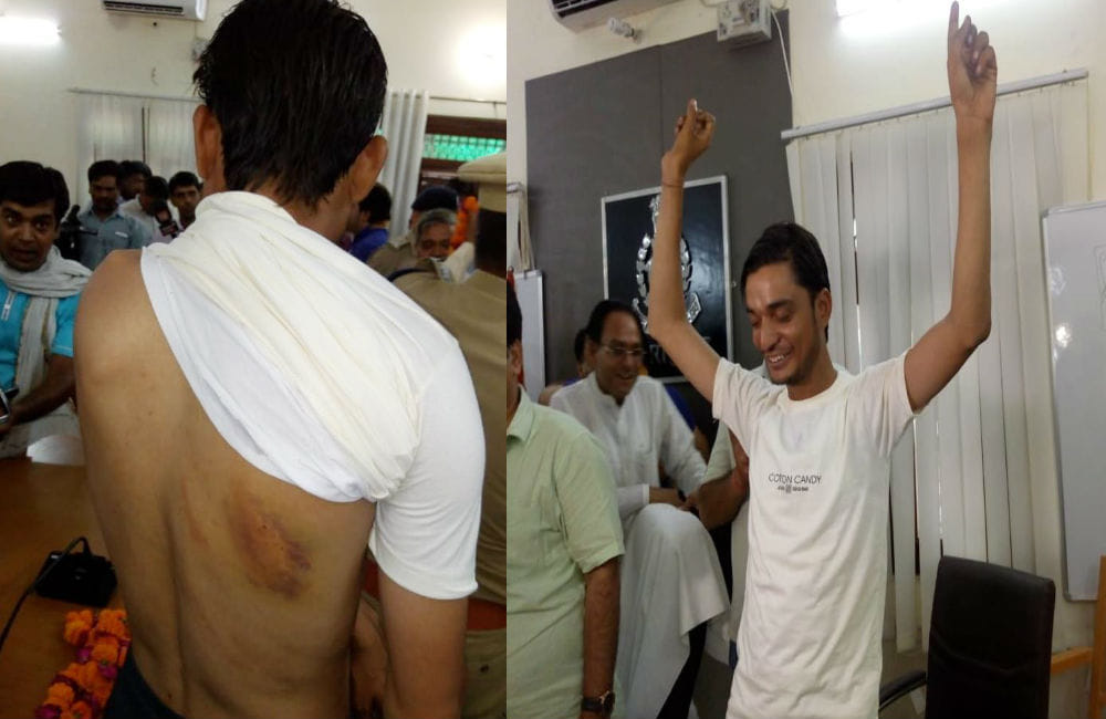 agra police rescue businessman from kidnappers