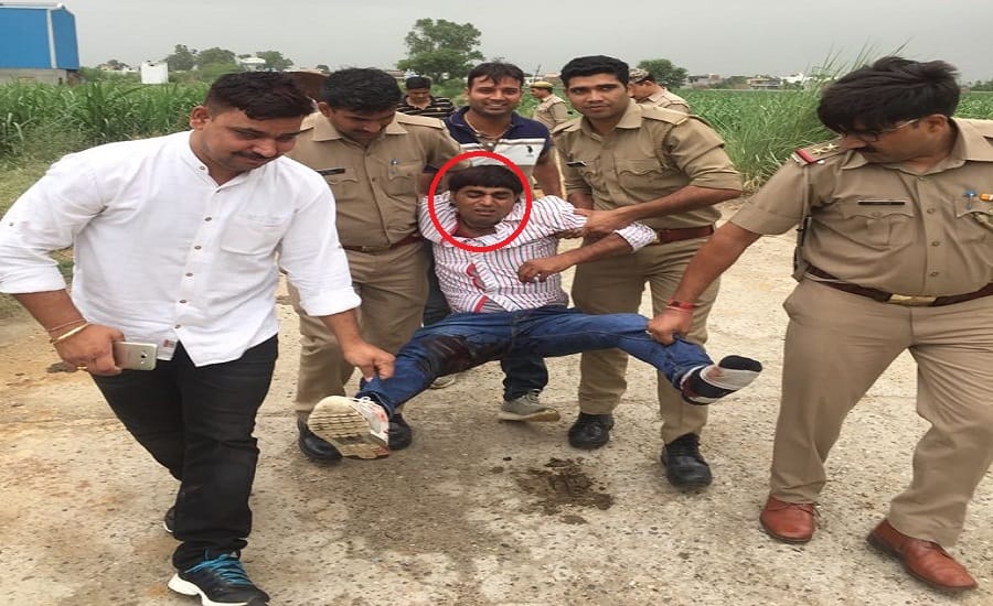 encounter in Muzaffarnagar, arrested two accused Badmaash
