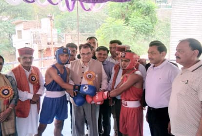 winners of Junior boxing competition organised at solan 