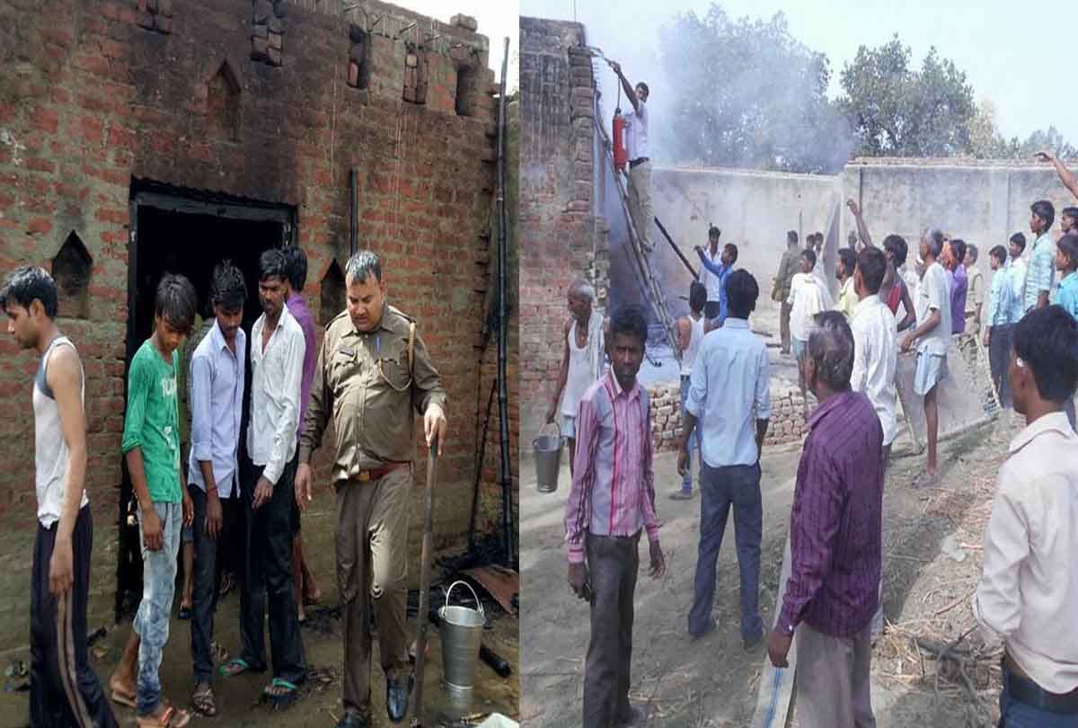 Fire by leakage cylinder in hardoi 