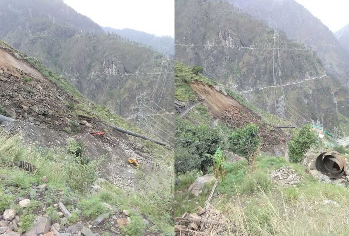 one died and two injured in landslide at hydropower project bhavnagar kinnaur