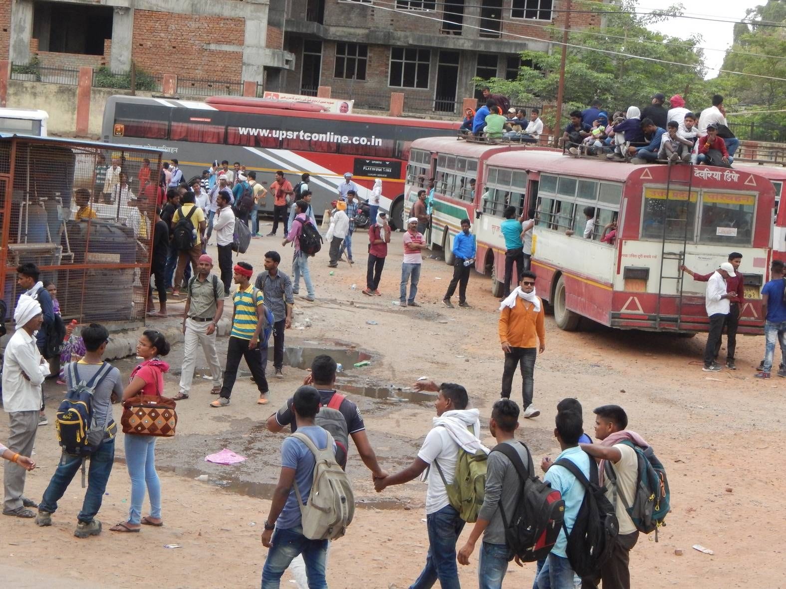UP police recruitment exam forces face trouble to manage crowd