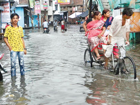 rain to relief, water lodging 