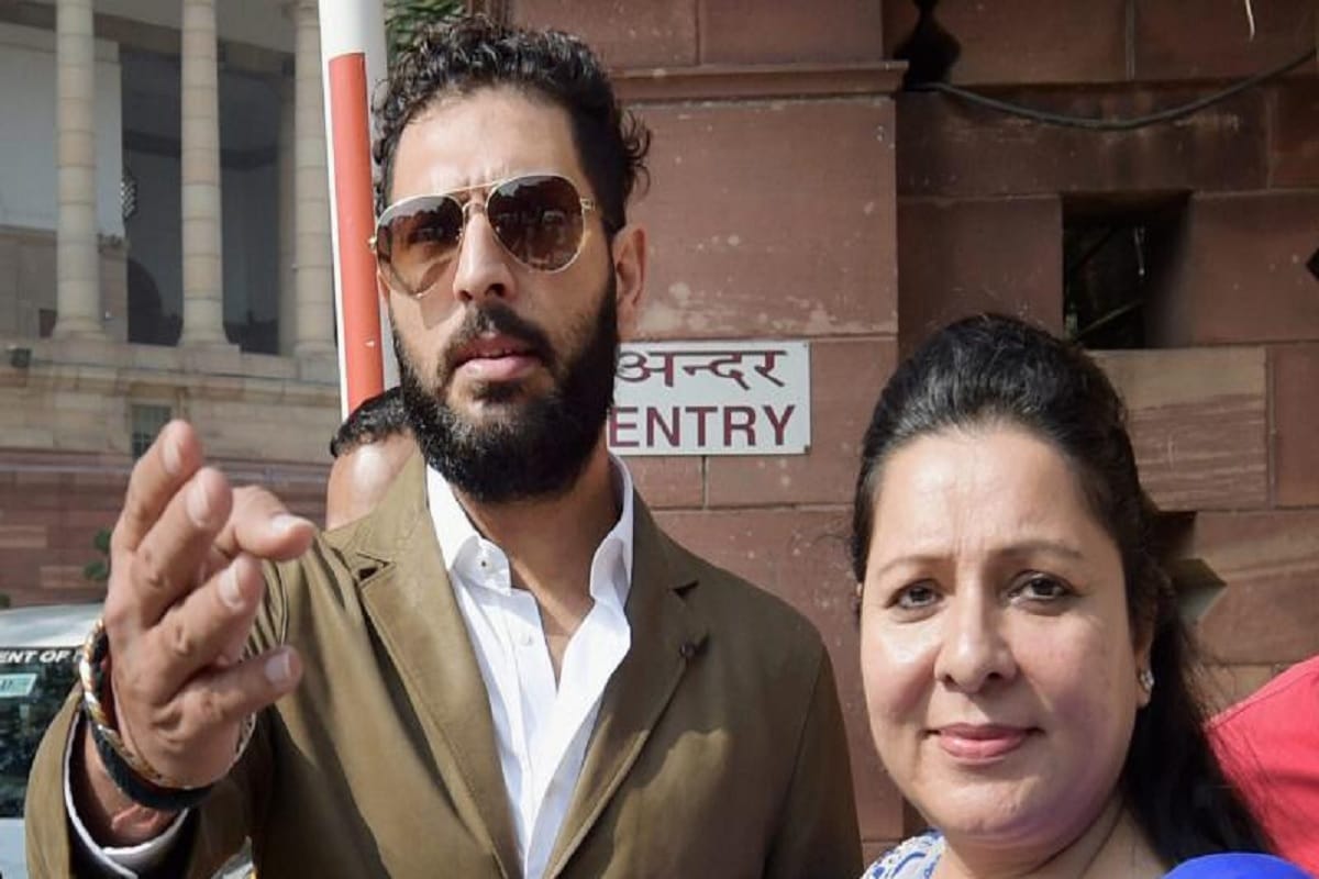yuvraj singh is not happy with angad bedi marriage
