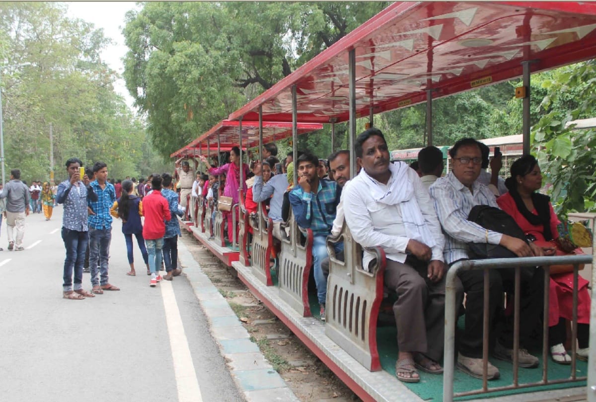 new record of visitors in lucknow zoo