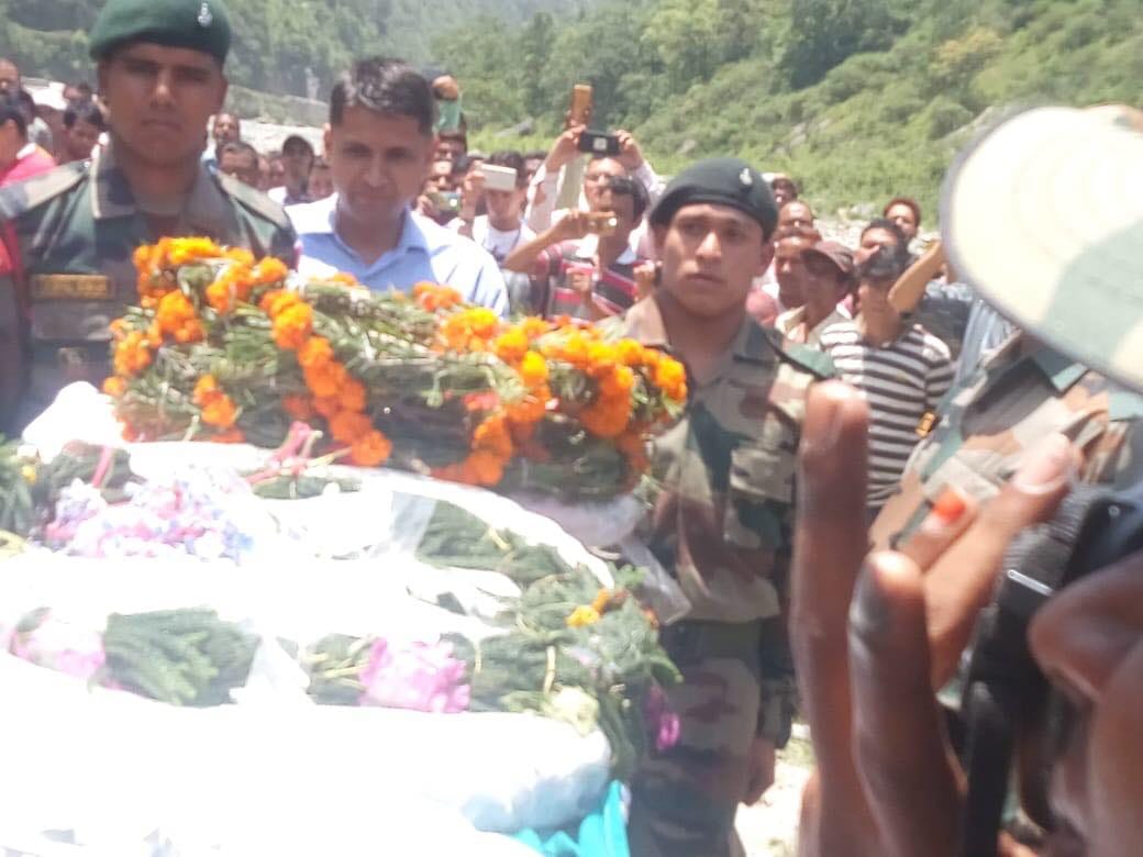 assam rifle martyr fateh singh funeral