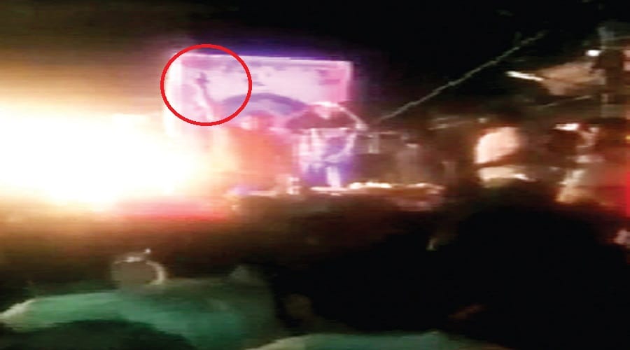 Viral video of firing in BJP's leader Birthday
