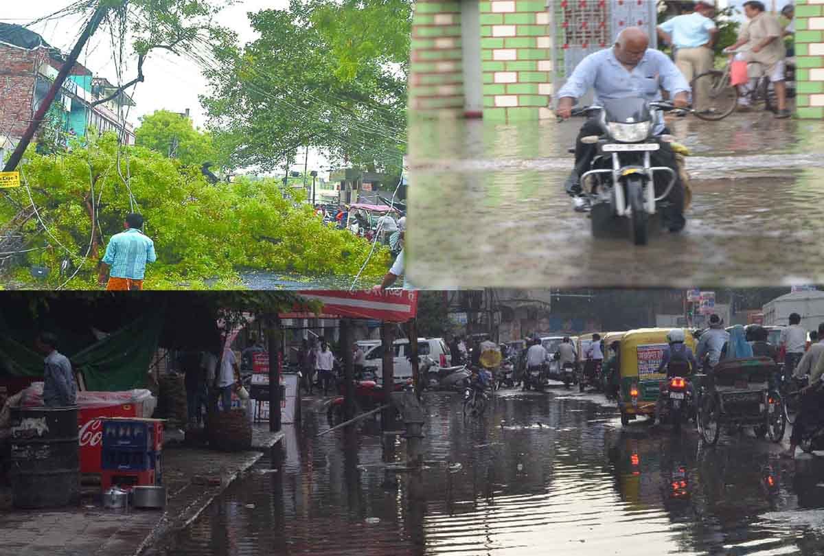 Trouble due to storm and rain in Kanpur
