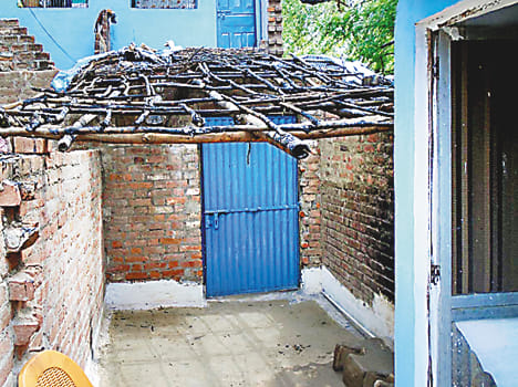 A fire made by chaos in the home of a vegetable seller