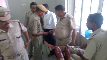three policemen and three home guards injured due to bullet injuries