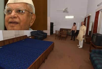 n d tiwari left his government bungalow.