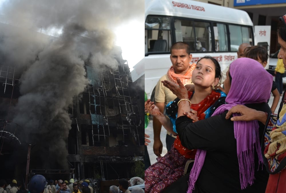 fire in two hotels in lucknow story.