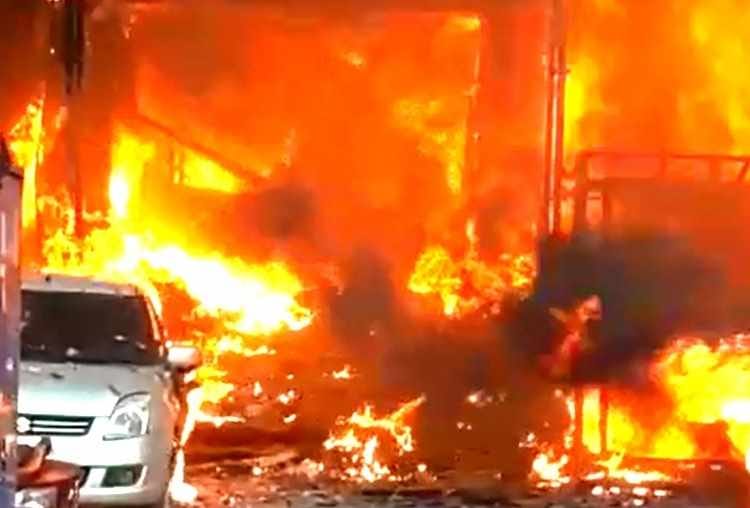 men shared their feelings after being saved from burning hotel