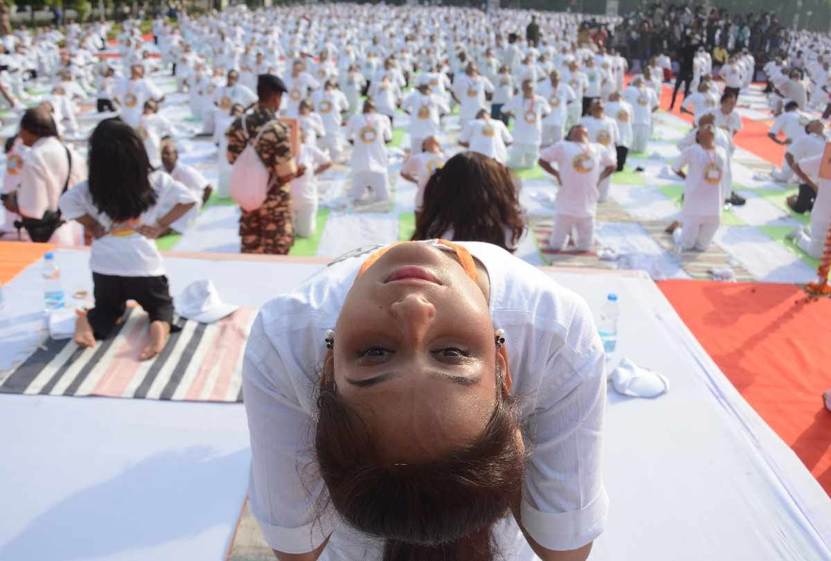 international yoga day celebration in lucknow it college