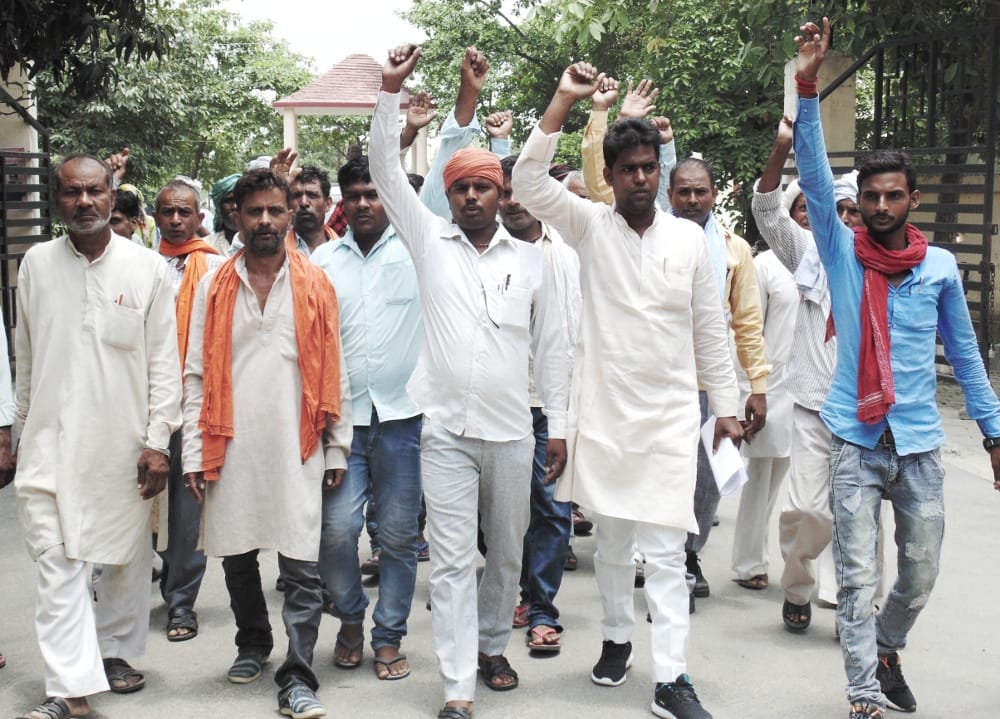 Accusations of clutter disturbances,  villagers protested