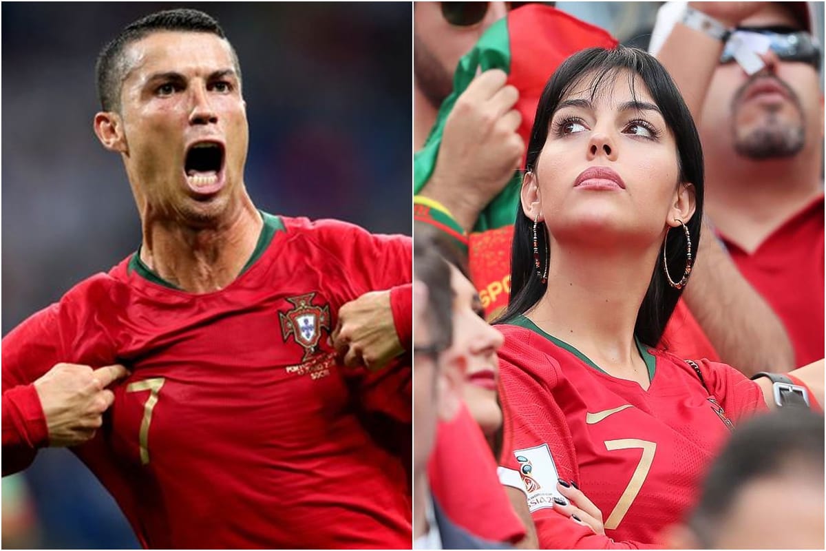 Cristiano Ronaldo girlfriend Georgina Rodriguez supports Portugal in fifa world cup 2018