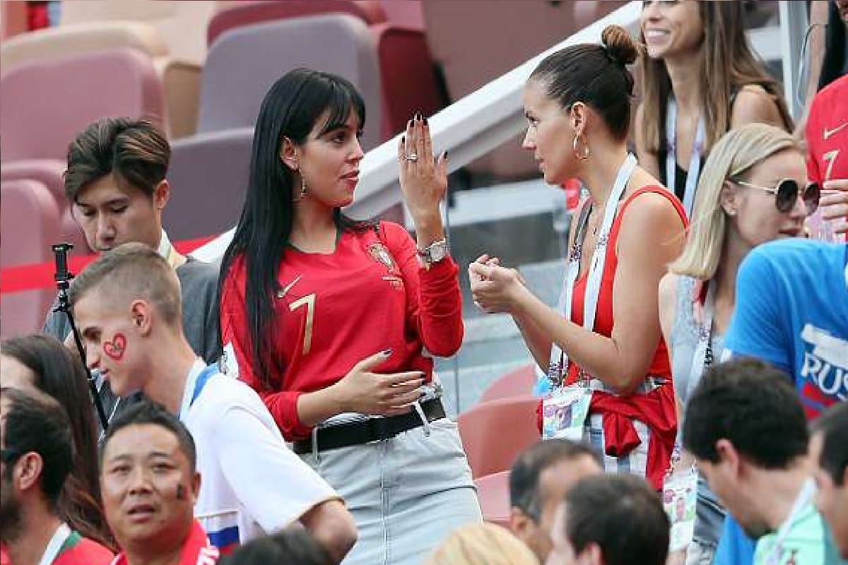 Cristiano Ronaldo girlfriend Georgina Rodriguez supports Portugal in fifa world cup 2018
