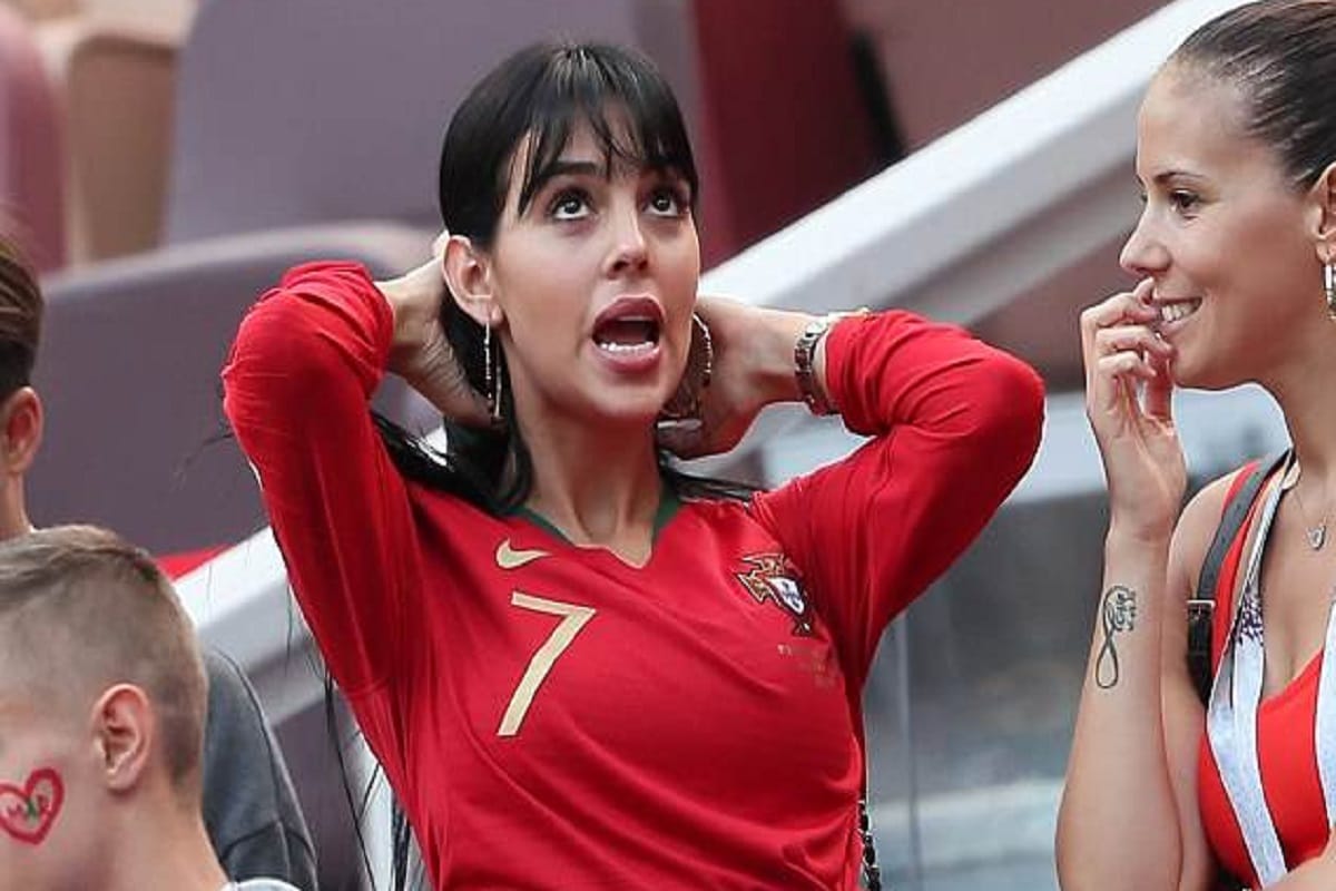 Cristiano Ronaldo girlfriend Georgina Rodriguez supports Portugal in fifa world cup 2018