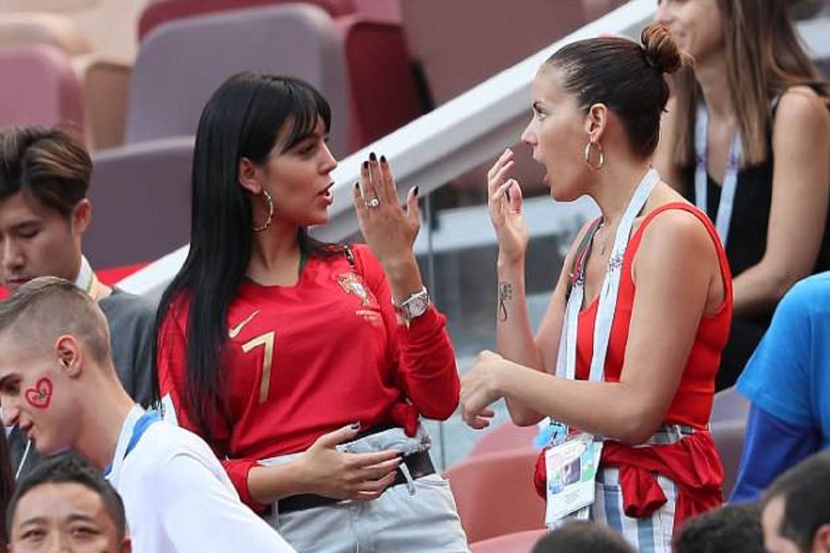 Cristiano Ronaldo girlfriend Georgina Rodriguez supports Portugal in fifa world cup 2018