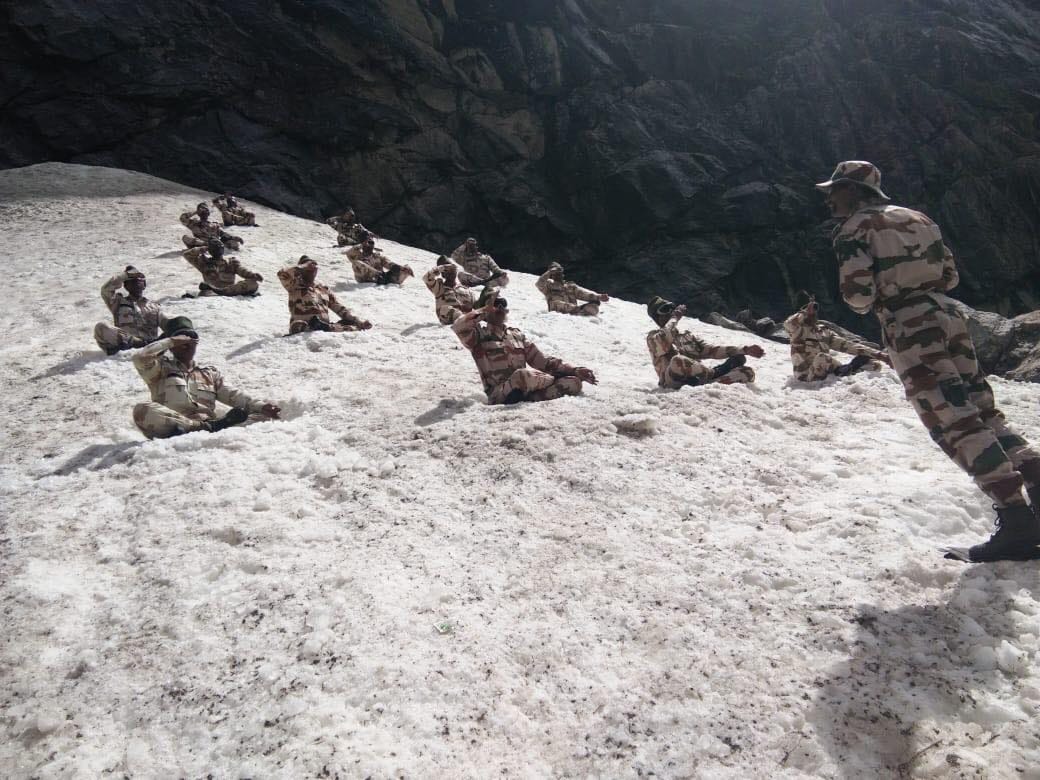 itbp commando training in minus 15 degree temperature