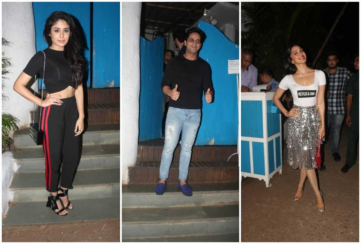 Kiara Advani Karan Johar Neha Dhupia along with Angad Bedi spotted Lust stories sucess party