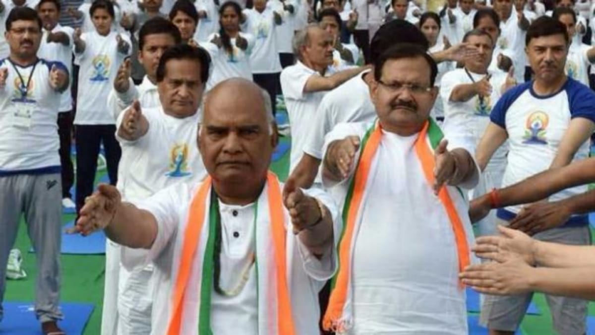 President ramnath Kovind will do yoga asanas with his counterpart of Suriname