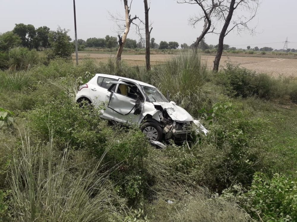 ruckus in mainpuri after road accident 